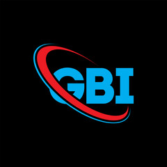 GBI logo. GBI letter. GBI letter logo design. Intitials GBI logo linked with circle and uppercase monogram logo. GBI typography for technology, business and real estate brand.