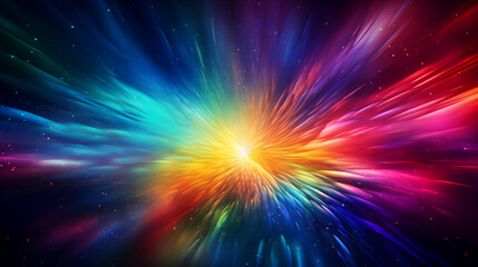 Obraz premium Radiant Starburst Explosion in Space Background HD Wallpapers 
