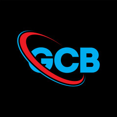 GCB logo. GCB letter. GCB letter logo design. Intitials GCB logo linked with circle and uppercase monogram logo. GCB typography for technology, business and real estate brand.