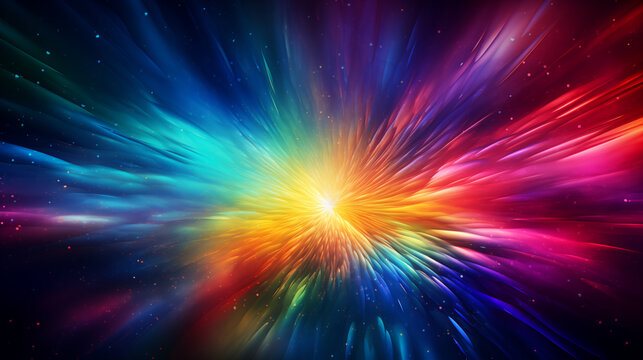Radiant Starburst Explosion in Space Background HD Wallpapers 