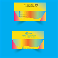 Red green corporate business card template, Clean professional business card template, visiting card, business card