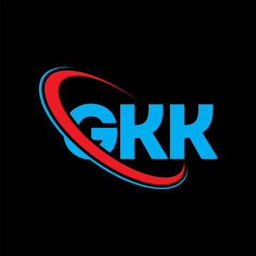 GKK logo. GKK letter. GKK letter logo design. Initials GKK logo linked with circle and uppercase monogram logo. GKK typography for technology, business and real estate brand.