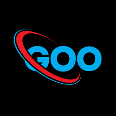 GOO logo. GOO letter. GOO letter logo design. Initials GOO logo linked with circle and uppercase monogram logo. GOO typography for technology, business and real estate brand.