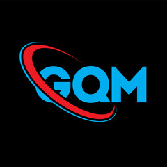 GQM logo. GQM letter. GQM letter logo design. Initials GQM logo linked with circle and uppercase monogram logo. GQM typography for technology, business and real estate brand.