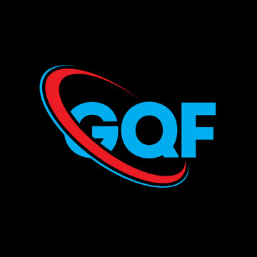 GQF logo. GQF letter. GQF letter logo design. Initials GQF logo linked with circle and uppercase monogram logo. GQF typography for technology, business and real estate brand.