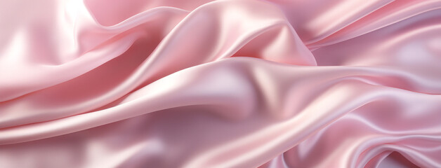 Fototapeta premium Soft Pink Satin Fabric Texture