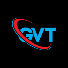 GVT logo. GVT letter. GVT letter logo design. Initials GVT logo linked with circle and uppercase monogram logo. GVT typography for technology, business and real estate brand.