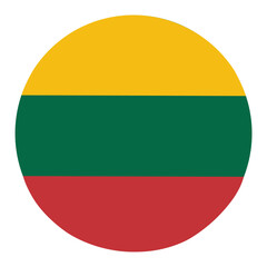 Lithuania flag icon. Lithuania nation element set vector ilustration