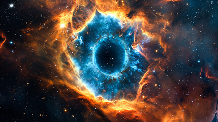 The Helix Nebula in Space, looks like an eye. all seeing eye