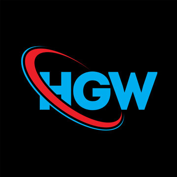 HGW logo. HGW letter. HGW letter logo design. Initials HGW logo linked with circle and uppercase monogram logo. HGW typography for technology, business and real estate brand.