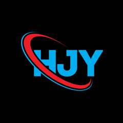 HJY logo. HJY letter. HJY letter logo design. Initials HJY logo linked with circle and uppercase monogram logo. HJY typography for technology, business and real estate brand.