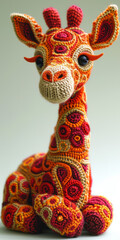 Eine Giraffe, Gestricktes Material