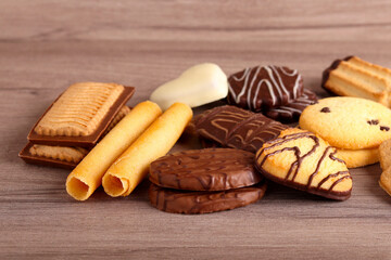 Mix of different cookies