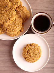  fresh oat and coconut biscuits