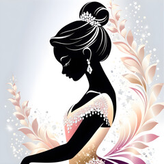 The illustration of a ballerina in silhouette is truly a masterpiece. The artist's attention to detail and the gracefulness of the dancer's delicate movements make this artwork mesmerizing. The way th