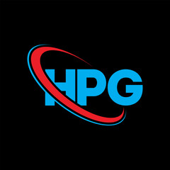 HPG logo. HPG letter. HPG letter logo design. Initials HPG logo linked with circle and uppercase monogram logo. HPG typography for technology, business and real estate brand.
