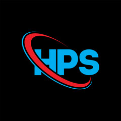 HPS logo. HPS letter. HPS letter logo design. Initials HPS logo linked with circle and uppercase monogram logo. HPS typography for technology, business and real estate brand.