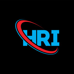 HRI logo. HRI letter. HRI letter logo design. Initials HRI logo linked with circle and uppercase monogram logo. HRI typography for technology, business and real estate brand.