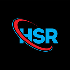 HSR logo. HSR letter. HSR letter logo design. Initials HSR logo linked with circle and uppercase monogram logo. HSR typography for technology, business and real estate brand.