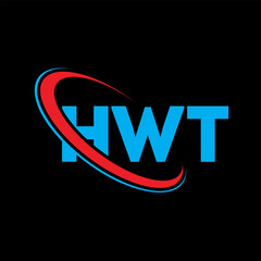 HWT logo. HWT letter. HWT letter logo design. Initials HWT logo linked with circle and uppercase monogram logo. HWT typography for technology, business and real estate brand.