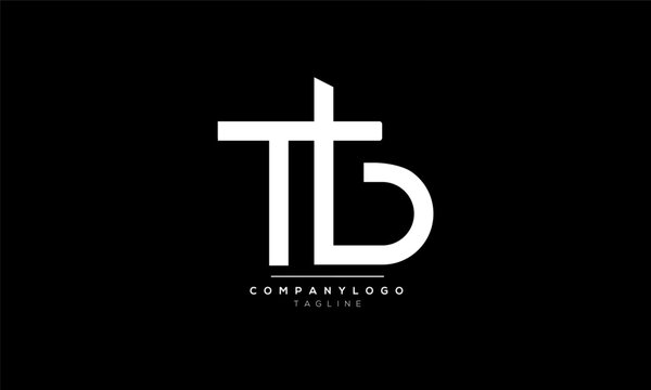 Alphabet letters Initials Monogram logo TB, TB INITIAL, TB letter