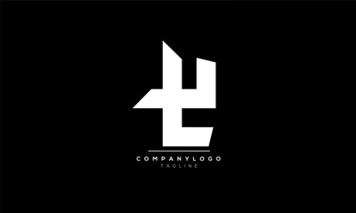 Fototapeta premium Alphabet letters Initials Monogram logo TH, TH INITIAL, TH letter