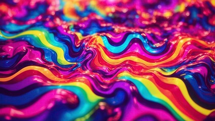 abstract background of colorful liquid. 3d rendering, 3d illustration.