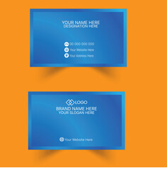 green corporate business card template, Clean professional business card template, visiting card, business card