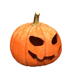 3d render halloween pumpkin isolated