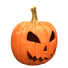 3d render halloween pumpkin isolated