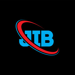 JIB logo. JIB letter. JIB letter logo design. Initials JIB logo linked with circle and uppercase monogram logo. JIB typography for technology, business and real estate brand.