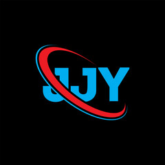 JJY logo. JJY letter. JJY letter logo design. Initials JJY logo linked with circle and uppercase monogram logo. JJY typography for technology, business and real estate brand.