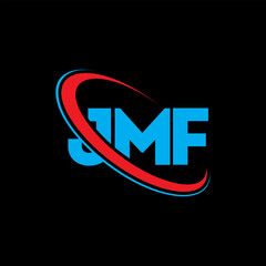 JMF logo. JMF letter. JMF letter logo design. Initials JMF logo linked with circle and uppercase monogram logo. JMF typography for technology, business and real estate brand.
