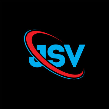 JSV logo. JSV letter. JSV letter logo design. Initials JSV logo linked with circle and uppercase monogram logo. JSV typography for technology, business and real estate brand.