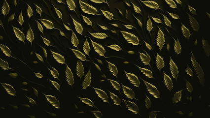 Background with leaves
