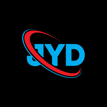 JYD logo. JYD letter. JYD letter logo design. Initials JYD logo linked with circle and uppercase monogram logo. JYD typography for technology, business and real estate brand.