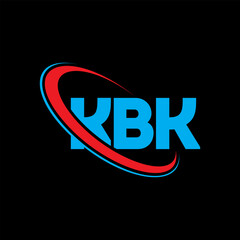 Fototapeta na wymiar KBK logo. KBK letter. KBK letter logo design. Intitials KBK logo linked with circle and uppercase monogram logo. KBK typography for technology, business and real estate brand.