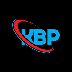 Fototapeta na wymiar KBP logo. KBP letter. KBP letter logo design. Intitials KBP logo linked with circle and uppercase monogram logo. KBP typography for technology, business and real estate brand.