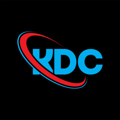 KDC logo. KDC letter. KDC letter logo design. Initials KDC logo linked with circle and uppercase monogram logo. KDC typography for technology, business and real estate brand.