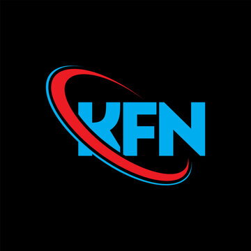 KFN logo. KFN letter. KFN letter logo design. Initials KFN logo linked with circle and uppercase monogram logo. KFN typography for technology, business and real estate brand.