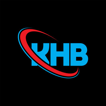KHB logo. KHB letter. KHB letter logo design. Initials KHB logo linked with circle and uppercase monogram logo. KHB typography for technology, business and real estate brand.