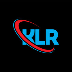 Fototapeta na wymiar KLR logo. KLR letter. KLR letter logo design. Initials KLR logo linked with circle and uppercase monogram logo. KLR typography for technology, business and real estate brand.