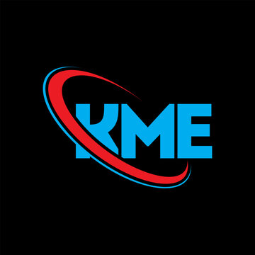 KME logo. KME letter. KME letter logo design. Initials KME logo linked with circle and uppercase monogram logo. KME typography for technology, business and real estate brand.