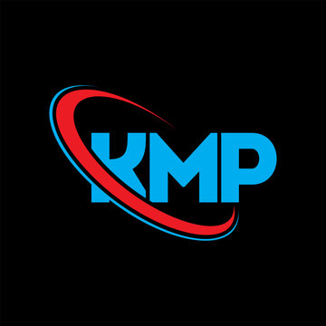 KMP logo. KMP letter. KMP letter logo design. Initials KMP logo linked with circle and uppercase monogram logo. KMP typography for technology, business and real estate brand.
