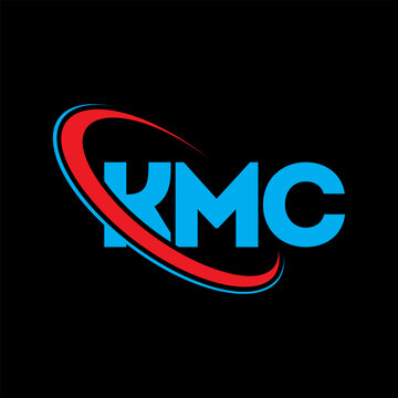 KMC logo. KMC letter. KMC letter logo design. Initials KMC logo linked with circle and uppercase monogram logo. KMC typography for technology, business and real estate brand.