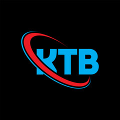KTB logo. KTB letter. KTB letter logo design. Initials KTB logo linked with circle and uppercase monogram logo. KTB typography for technology, business and real estate brand.
