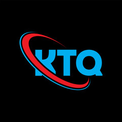 KTQ logo. KTQ letter. KTQ letter logo design. Initials KTQ logo linked with circle and uppercase monogram logo. KTQ typography for technology, business and real estate brand.