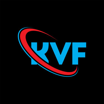 KVF logo. KVF letter. KVF letter logo design. Initials KVF logo linked with circle and uppercase monogram logo. KVF typography for technology, business and real estate brand.
