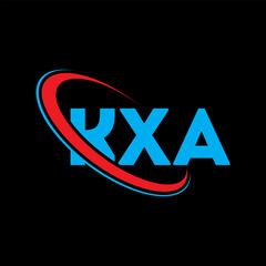 KXA logo. KXA letter. KXA letter logo design. Initials KXA logo linked with circle and uppercase monogram logo. KXA typography for technology, business and real estate brand.