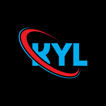 KYL logo. KYL letter. KYL letter logo design. Initials KYL logo linked with circle and uppercase monogram logo. KYL typography for technology, business and real estate brand.